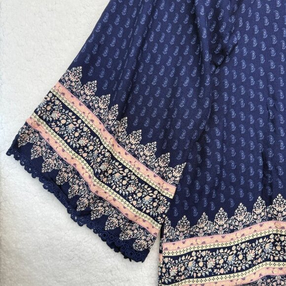 Weekend Suzanne Betro Peasant Tunic Top Crochet Trim Boho Womens Plus 4X NWT - Picture 4 of 11